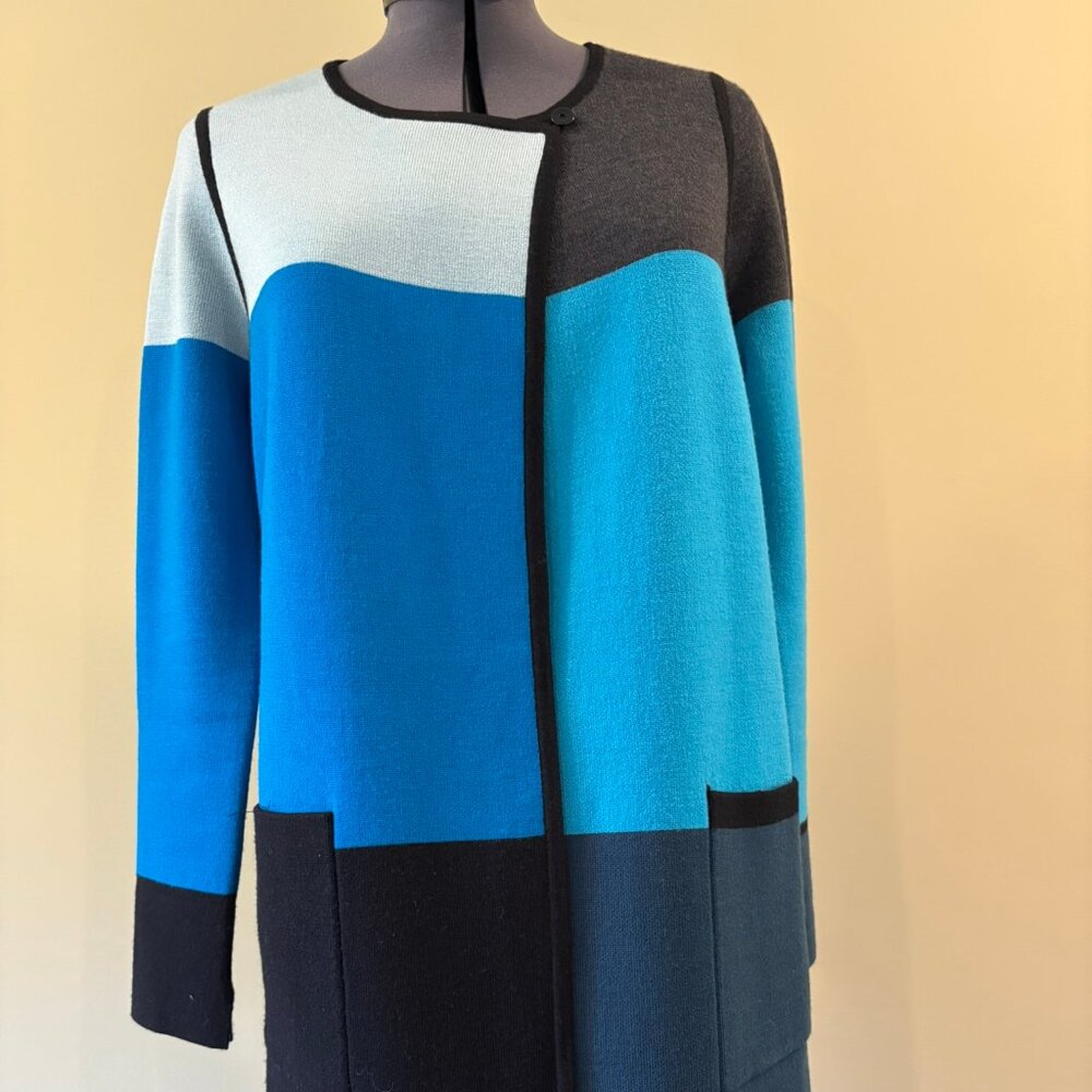 Per Se extra small wool knit duster